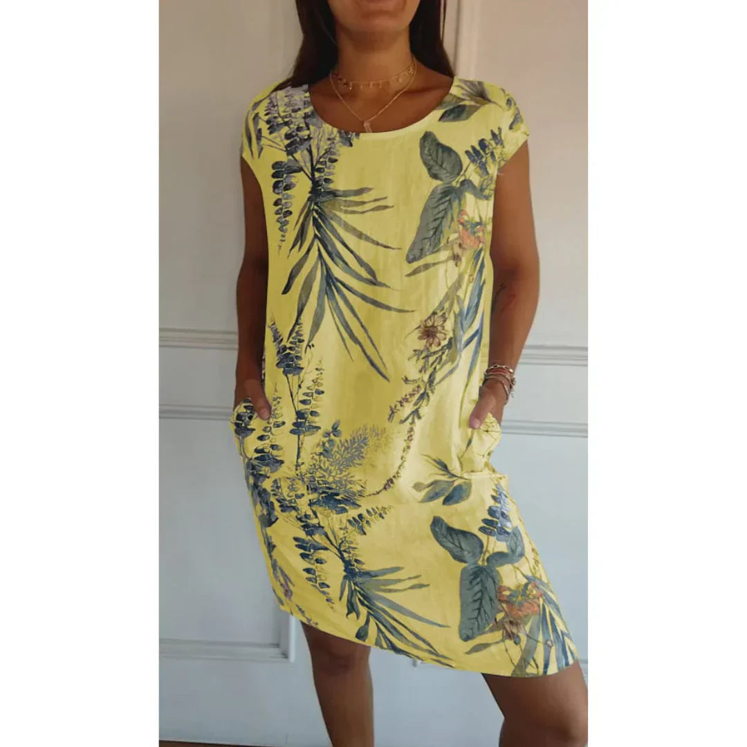 -Kleid mit rundem Ausschnitt