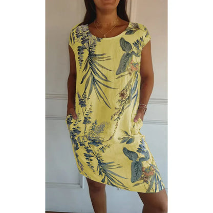 -Kleid mit rundem Ausschnitt