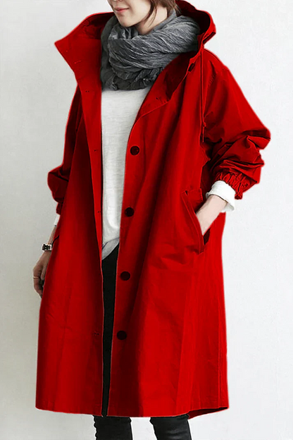 Helena – wasserdichter Trenchcoat mit Kapuze