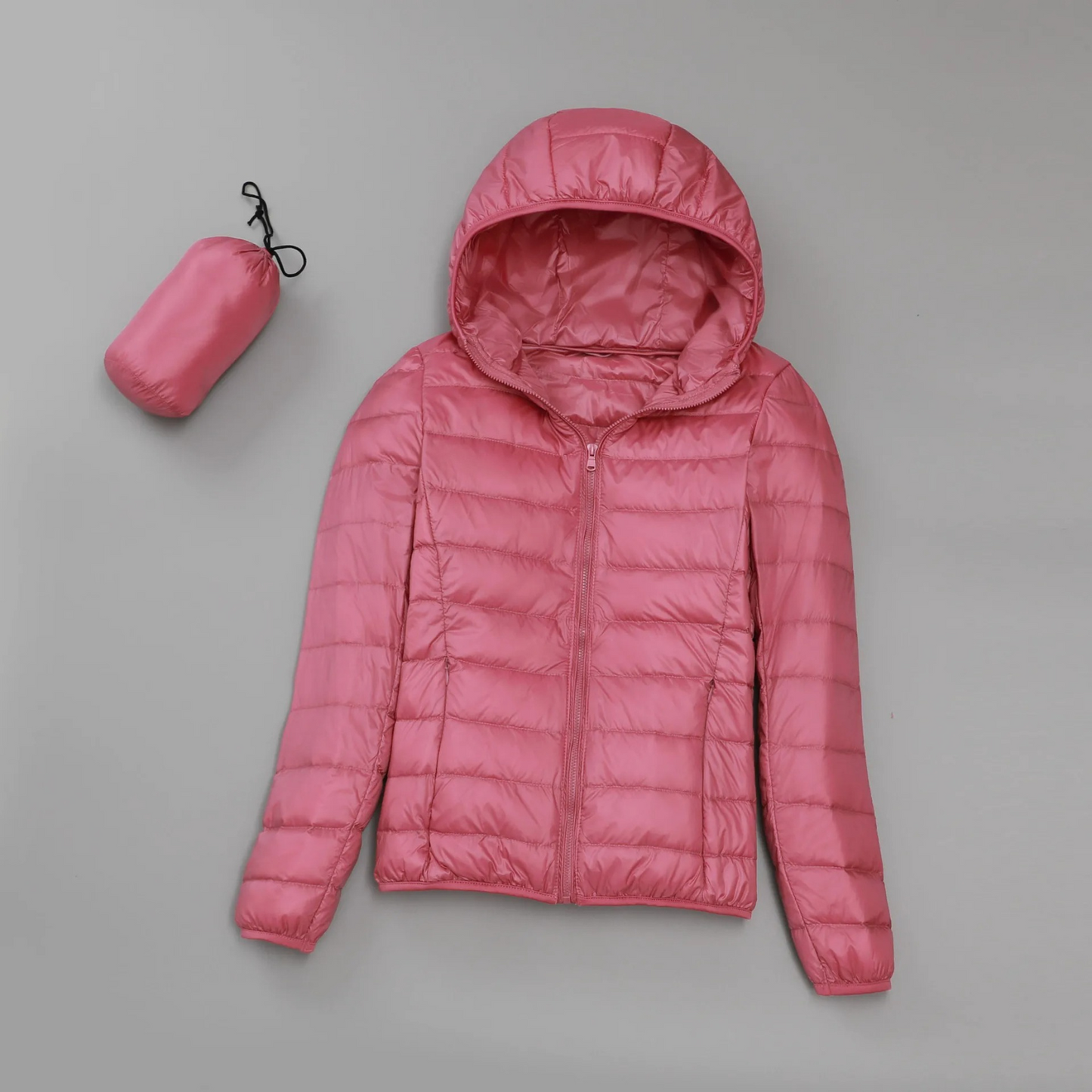 Andrea - Leichte wattierte Jacke mit Kapuze