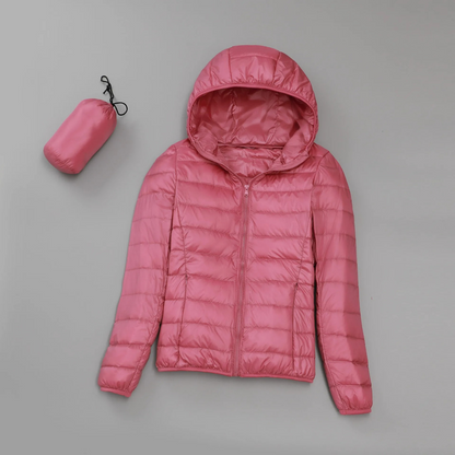 Andrea - Leichte wattierte Jacke mit Kapuze