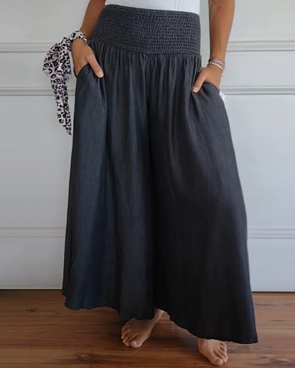 Sofia | Luftige Boho-Hose | Stilvoll & entspannt | Smock Waist