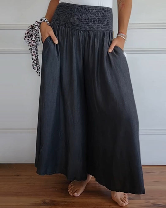Sofia | Luftige Boho-Hose | Stilvoll & entspannt | Smock Waist