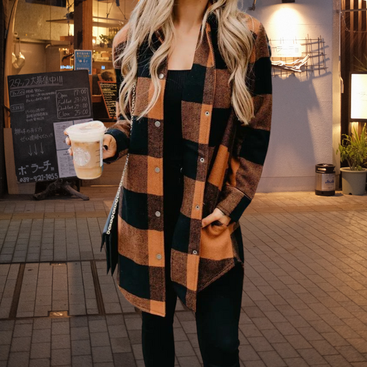 Elena - Elegantes kariertes Hemd für Frauen