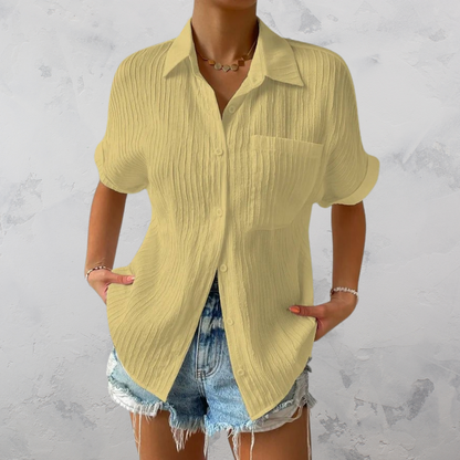 Fay | Legere leichte Bluse mit Knopfverschluss für Frauen