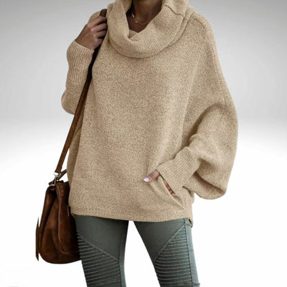 Evelyn - Oversize-Rollkragenpullover Warm für Frauen