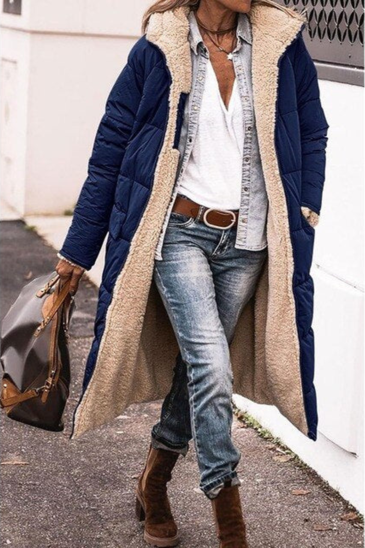 Tinslee - warme Steppjacke mit Kapuze