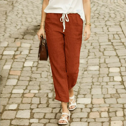 Ayleen - Hose mit Kordelzug aus Baumwolle