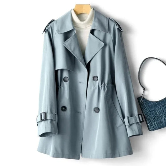 Zenvorin™ | Eleganter Trenchcoat mit doppelter Knopfleiste