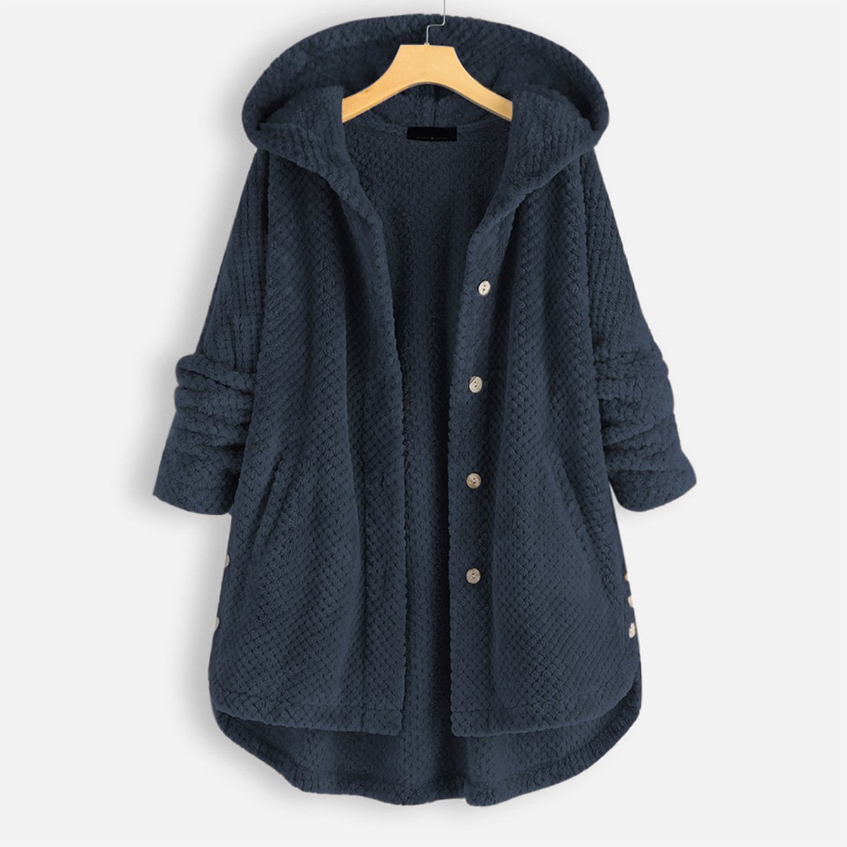 Natalee - warme Teddyjacke mit Kapuze
