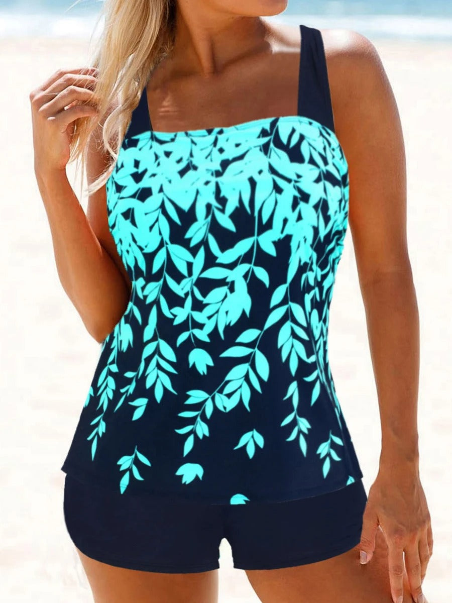 ByFey - Tankini mit Blattmuster