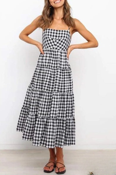 A-Linien-Kleid mit Trägern