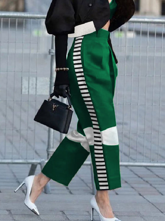 Balsinde - Hose mit hoher Taille und Kontrastfarbe