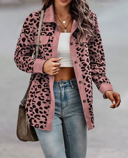 Schicke Jacke mit Leopardenmuster für Damen