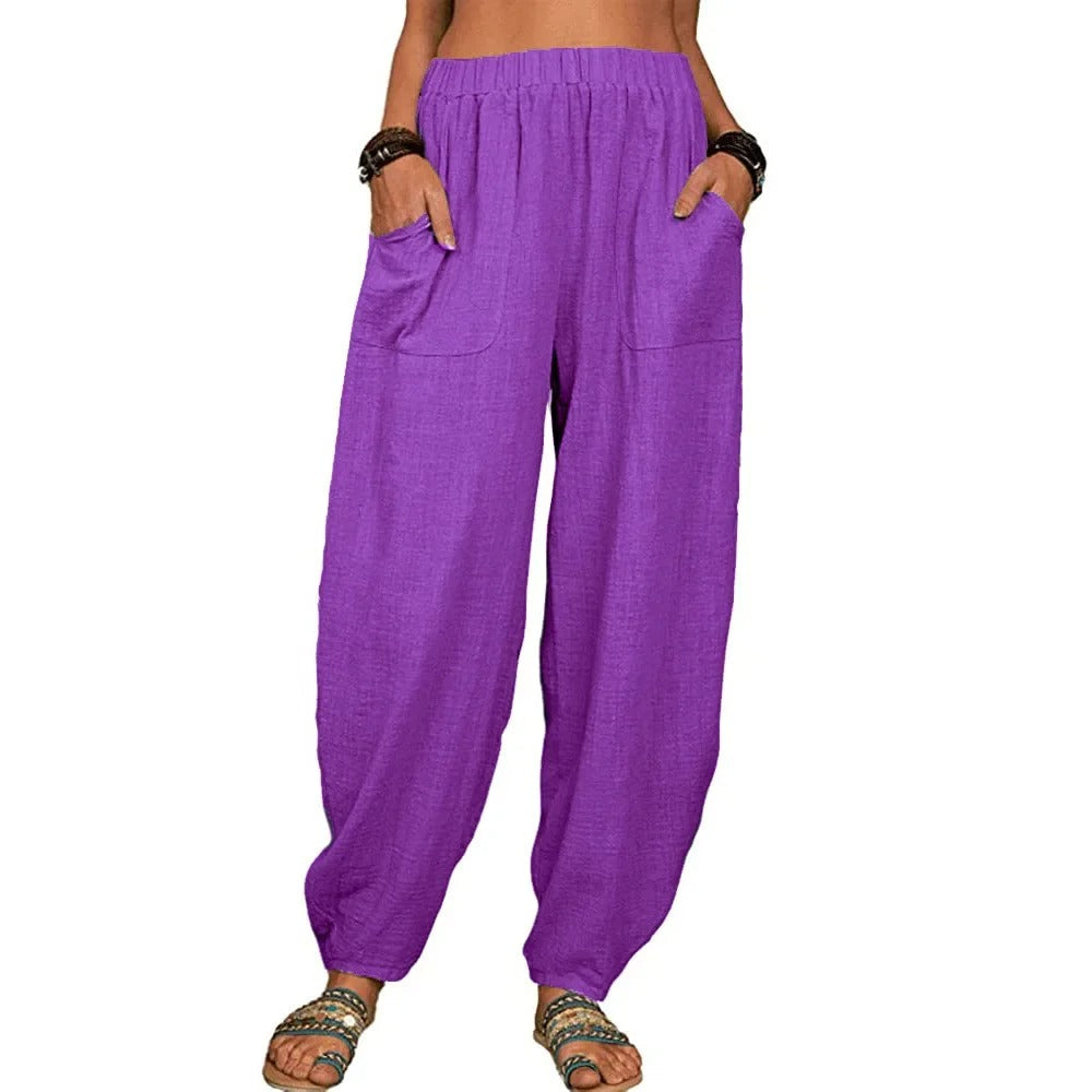 Clémence - Hose aus Leinen Airy