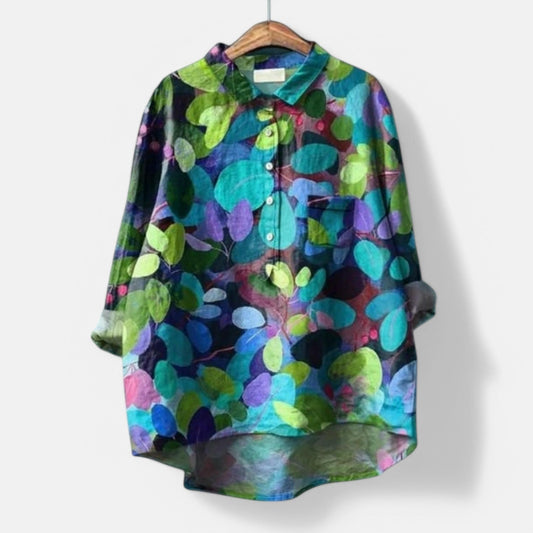 Kiso™ | Elegante Blumenbluse mit einem Hauch von Anmut
