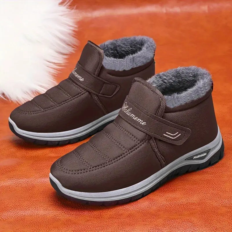 Lässige Winterstiefeletten für Frauen mit Klettverschluss