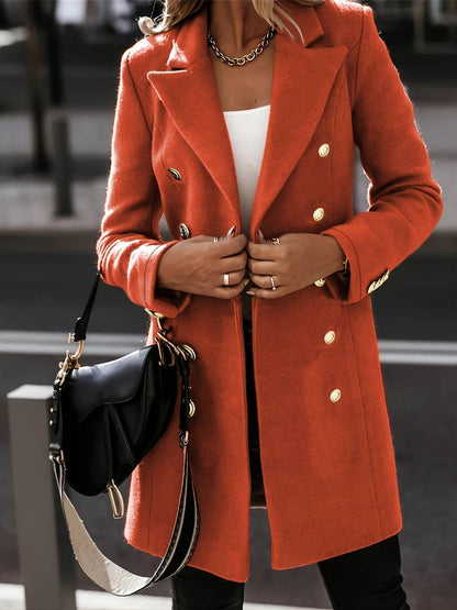 Clara | schlanker Wollmantel Jacke