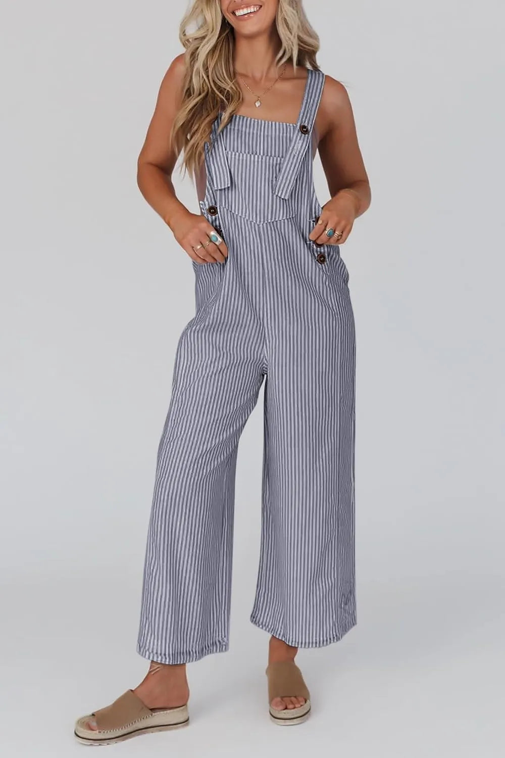 Amy - Gestreifter Damen Jumpsuit