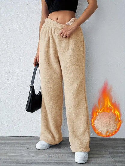 Elastische Hose mit hoher Taille für Damen