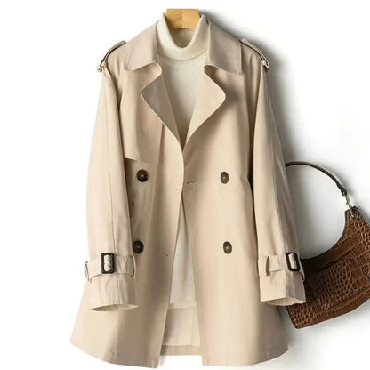 Zenvorin™ | Eleganter Trenchcoat mit doppelter Knopfleiste