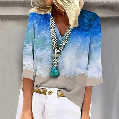 Brittley | Elegante Mehrfarbige Bluse für Damen