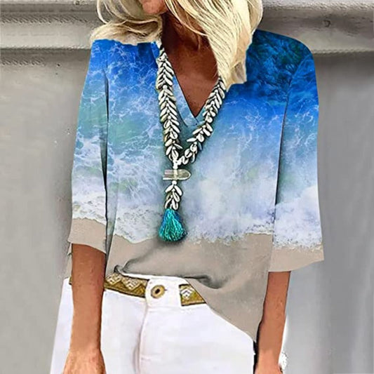 Brittley | Elegante Mehrfarbige Bluse für Damen