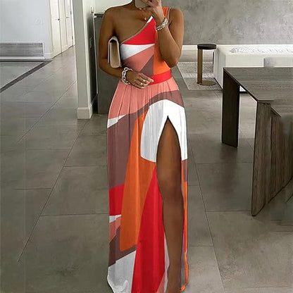 Belle - Maxikleid mit einer Schulterpartie