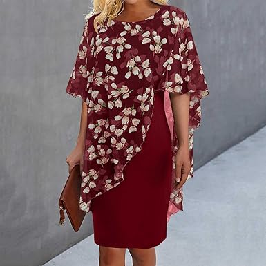 Jemima - Kleid mit Blumenmuster und Nähten
