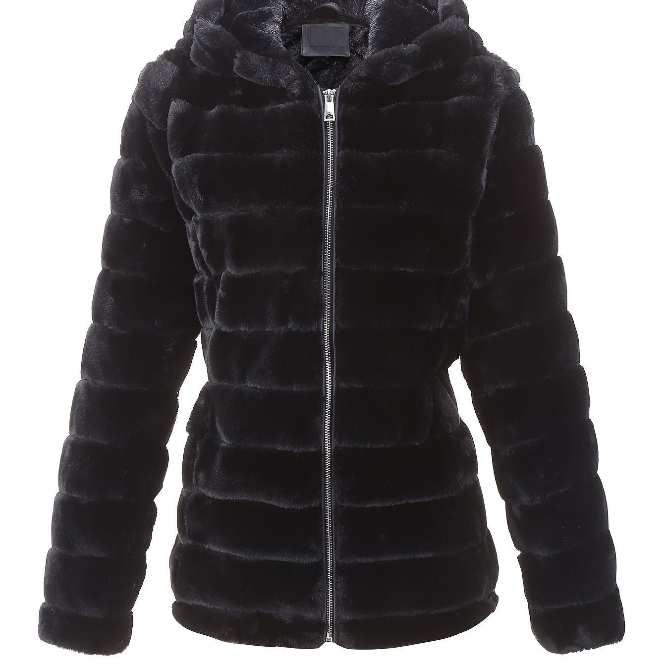 Elise | Stylischer unifarbener Teddymantel