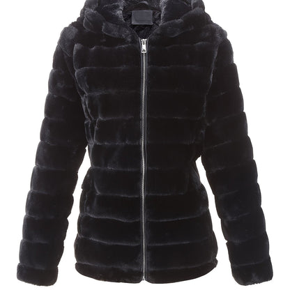 Elise | Stylischer unifarbener Teddymantel