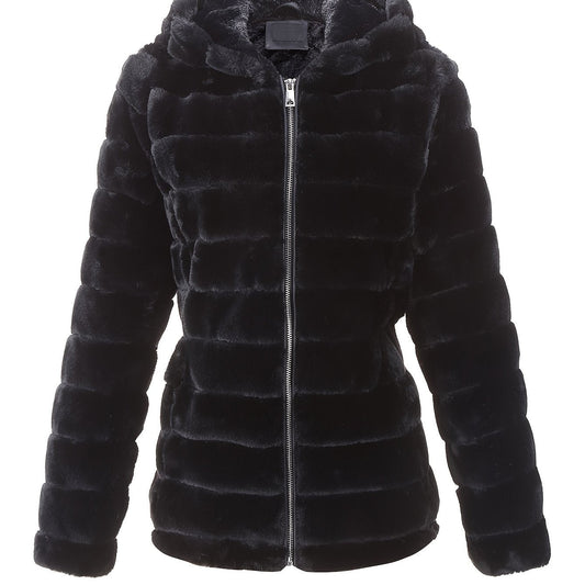 Elise | Stylischer unifarbener Teddymantel