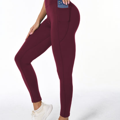 Sophie | Weiche, dehnbare Damen-Sport-Leggings mit Billift und Taschen