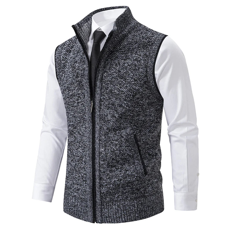 Aiden™ | Ärmellose gestrickte Fleeceweste