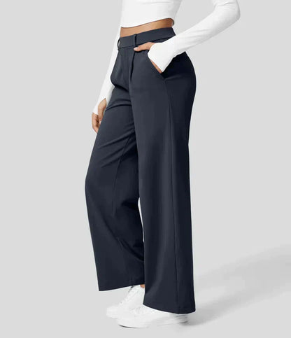 Grace - Stretch-Hose mit hoher Taille und geradem Schnitt für Frauen