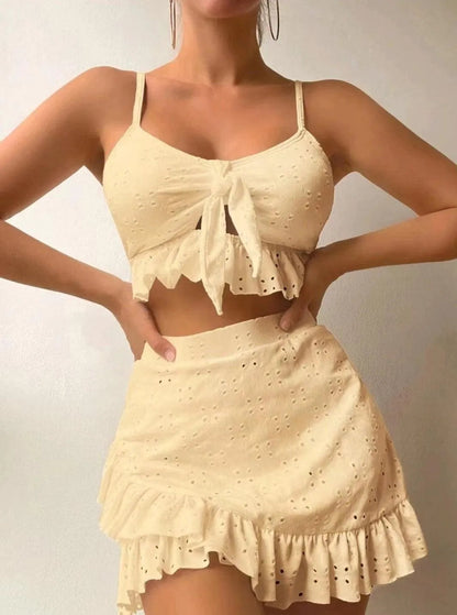 Damen Badeset - Regine Collection - Rüschen, Polyester, Komfortabel - Perfekt für Frühling und Sommer