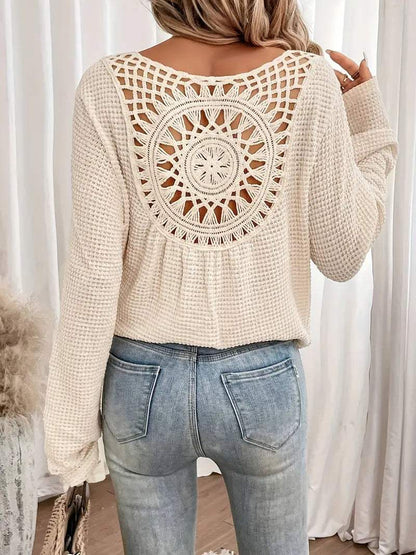 V-Ausschnitt Strickpullover für Frauen