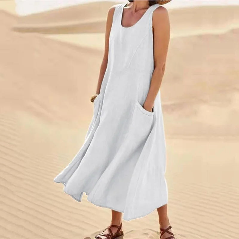 Ärmelloses Kleid für Damen