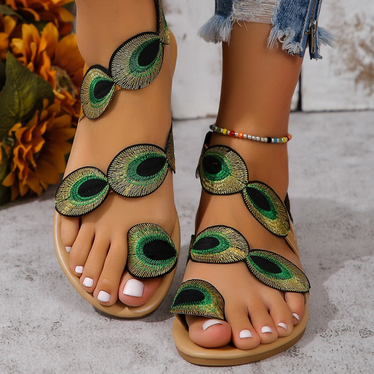 STELLA | Elegante und bequeme flache Sandalen für Frauen
