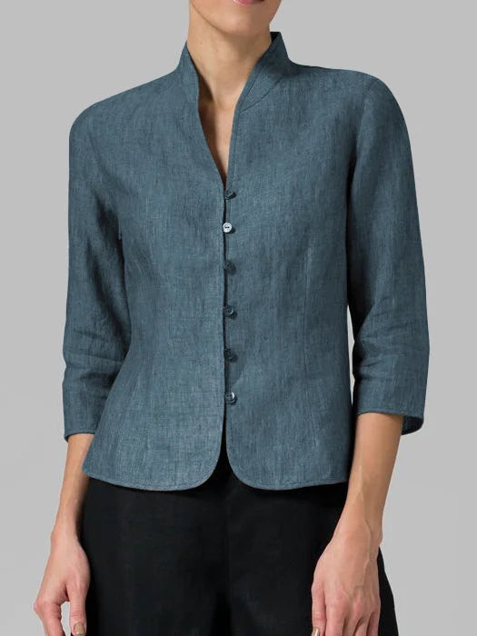Carmencita Bluse | Hochkragen Damenbluse