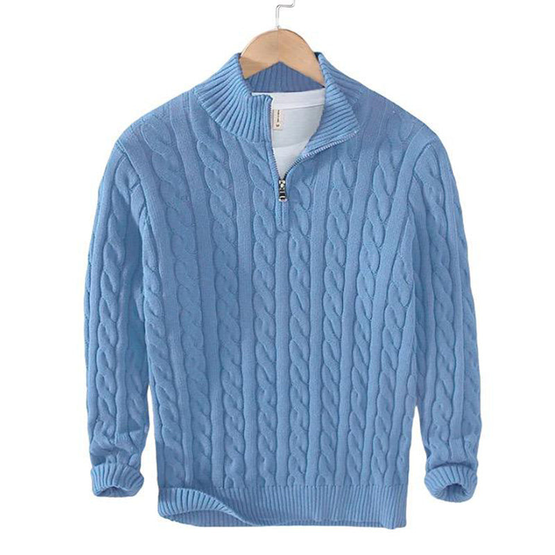 Lorentis™ | Luxuriöser Strickpullover mit modernem Reißverschluss