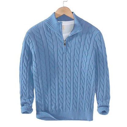 Lorentis™ | Luxuriöser Strickpullover mit modernem Reißverschluss