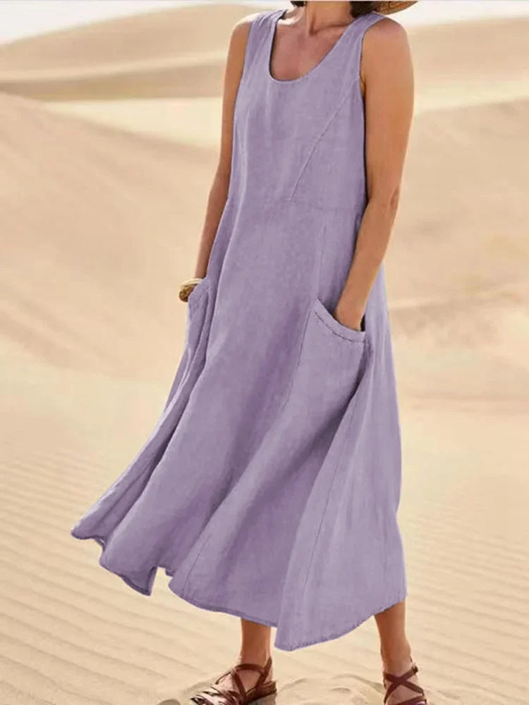 Ärmelloses Kleid für Damen