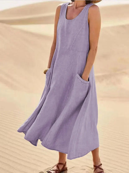 Ärmelloses Kleid für Damen