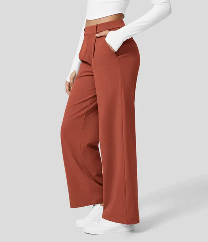 Dorothy - Stretch-Hose mit hoher Taille und geradem Bein für Frauen