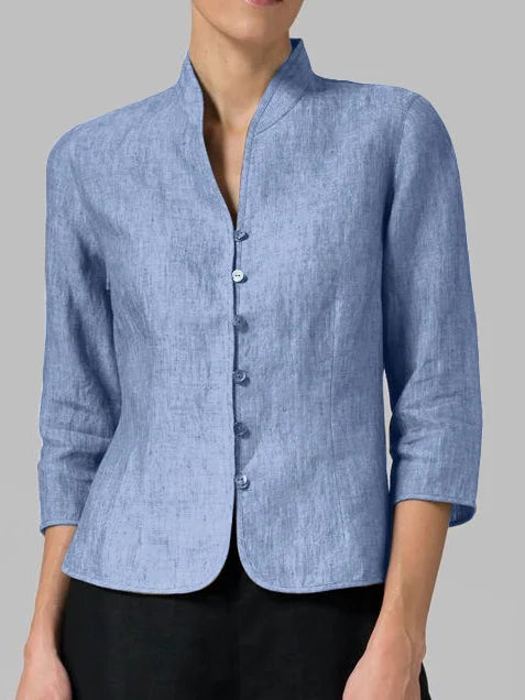 Carmencita Bluse | Hochkragen Damenbluse