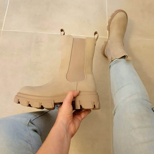 Damenstiefel | Romi Beige - Elegante und bequeme Stiefel - Ideal für jeden Tag