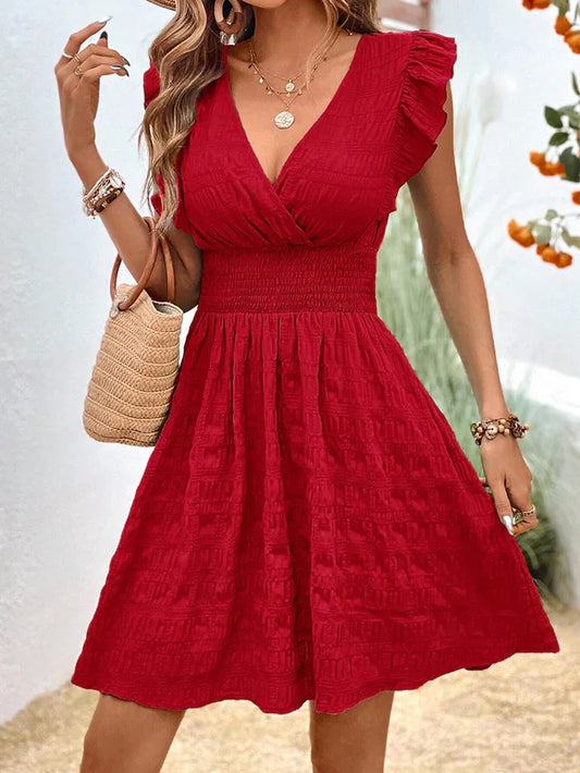 Carmelita - Freizeitkleid mit gerafften Ärmeln