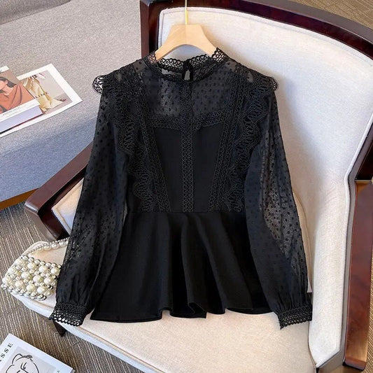 Scarlett - Elegante Bluse aus Spitze
