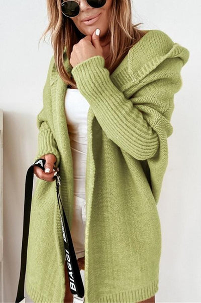 Esmeralda - Lässige Strickjacke mit Kapuze